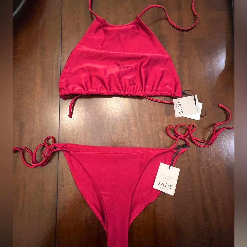 JADE SWIM Bikini Sangria NWT Small